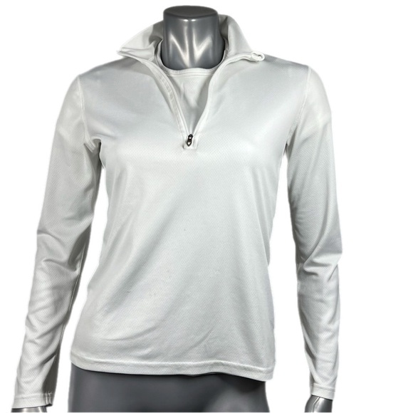 Eastern Mountain Sports | White Tech Wick Twp Piece Work Out Runners Tops - Picture 6 of 15